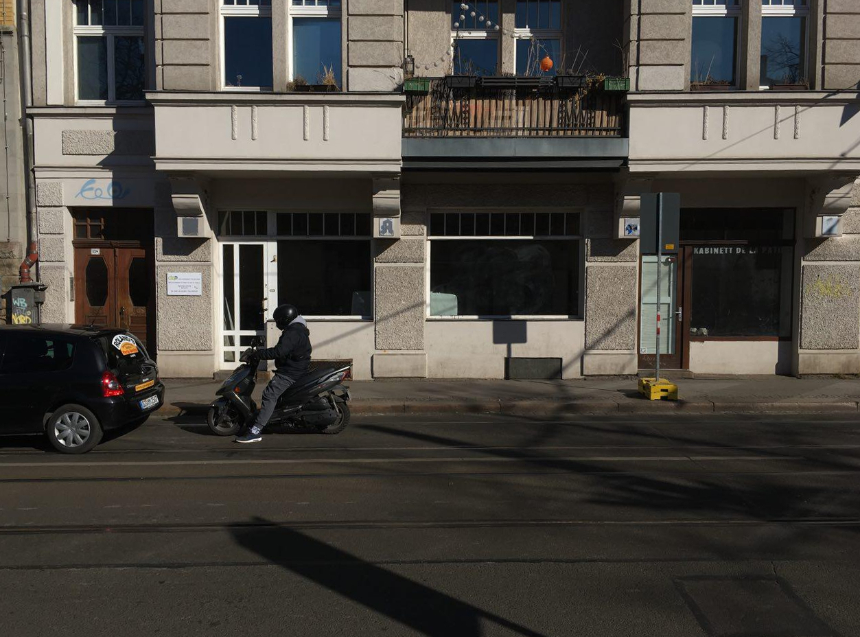View from the Rathaus Leutzsch bus stop